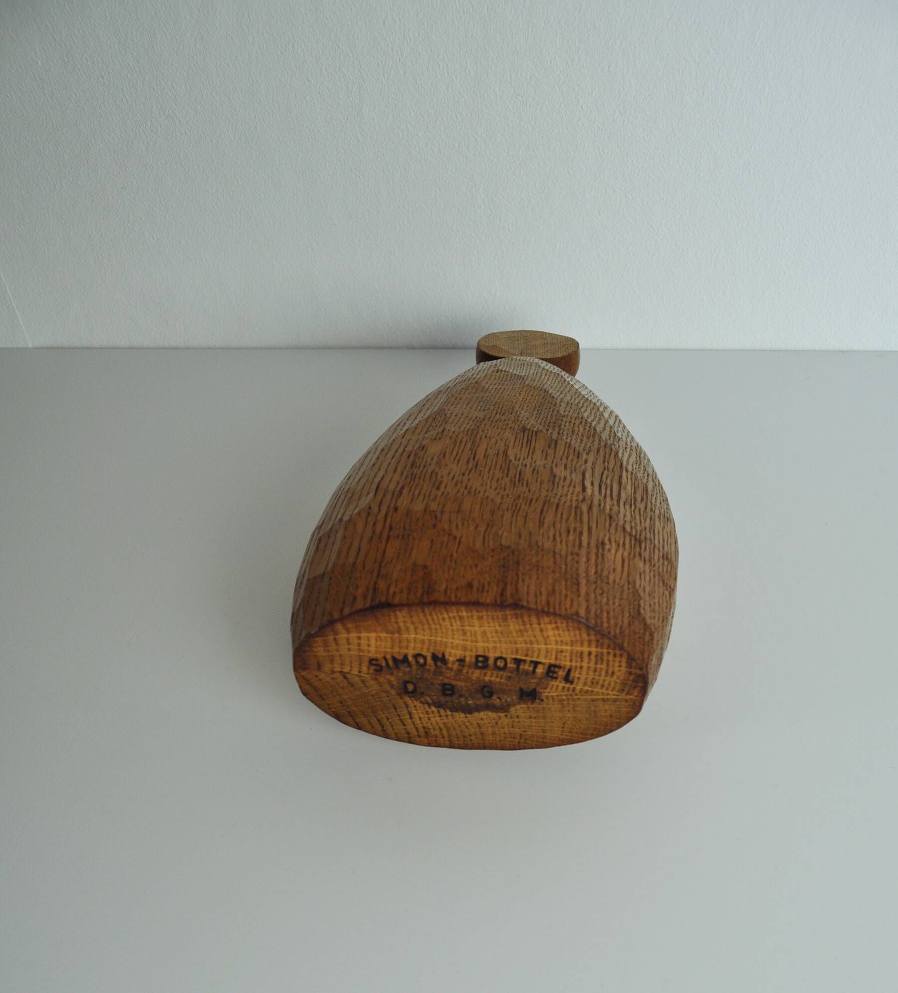 Rare vintage wooden carafe by Simon Bottel, 1950s