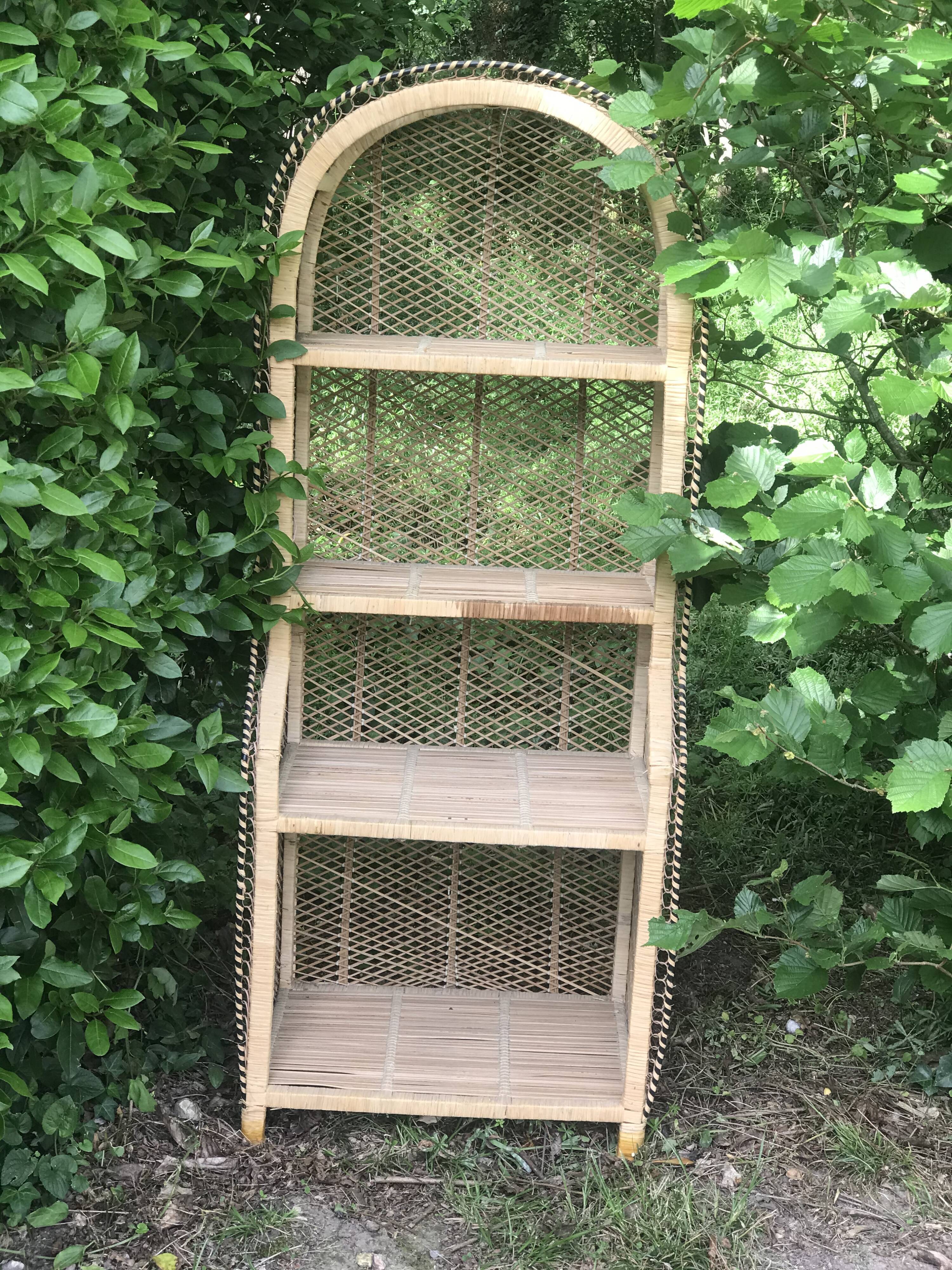 Vintage rattan cabinet