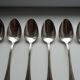 Christofle - 6 tablespoons / desserts silver metal model Printania - 20.2 cm