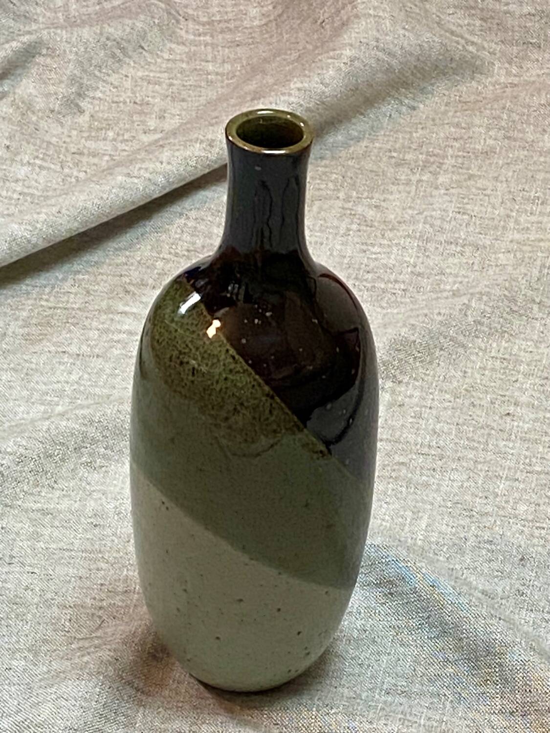 Glazed stoneware vase signed Charles Hair