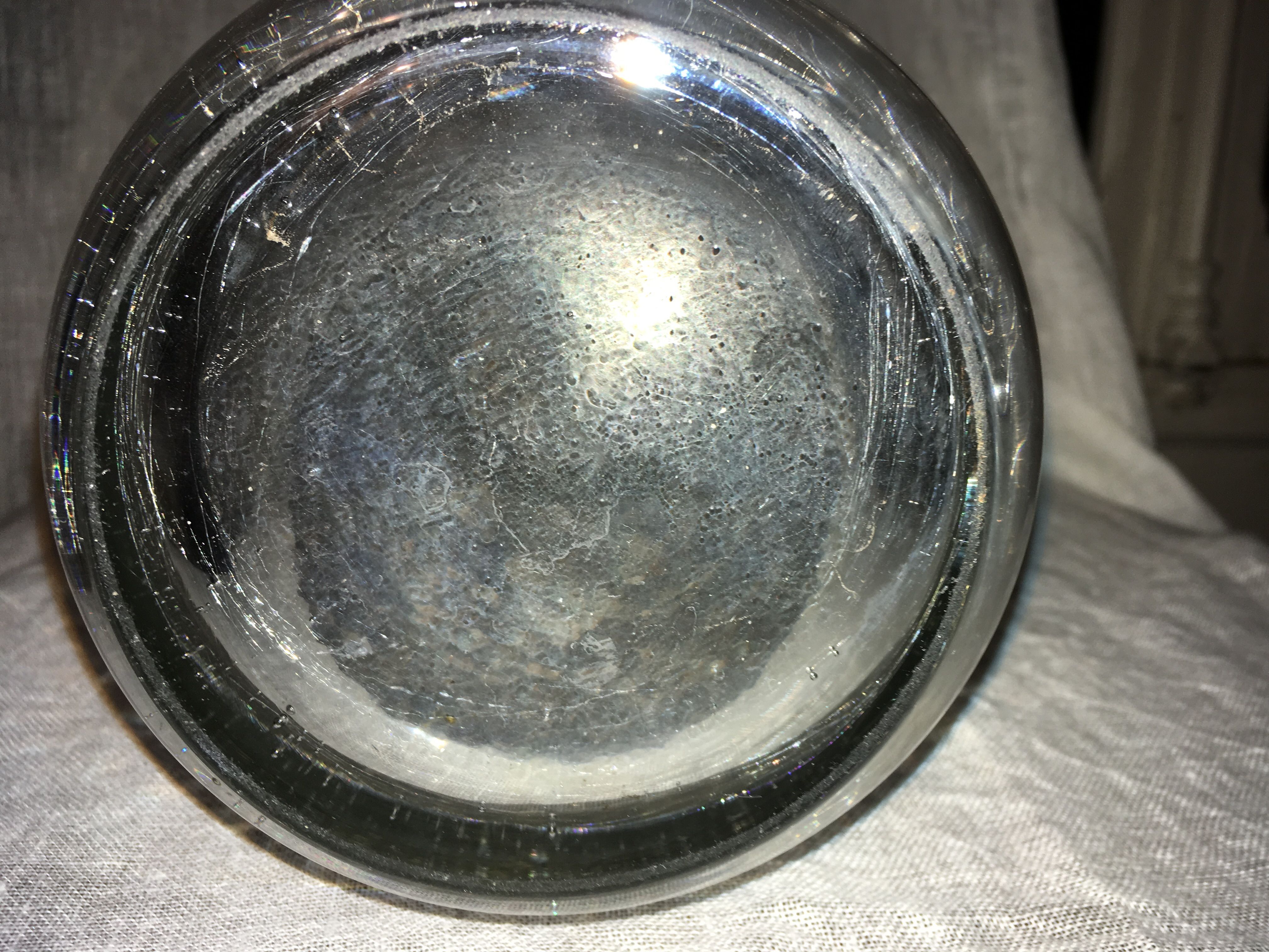 Vase en verre bullé «biot»