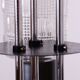 Mid-Century Chandelier in Chromed Steel and Glass by Drukov, Czech, 1970s