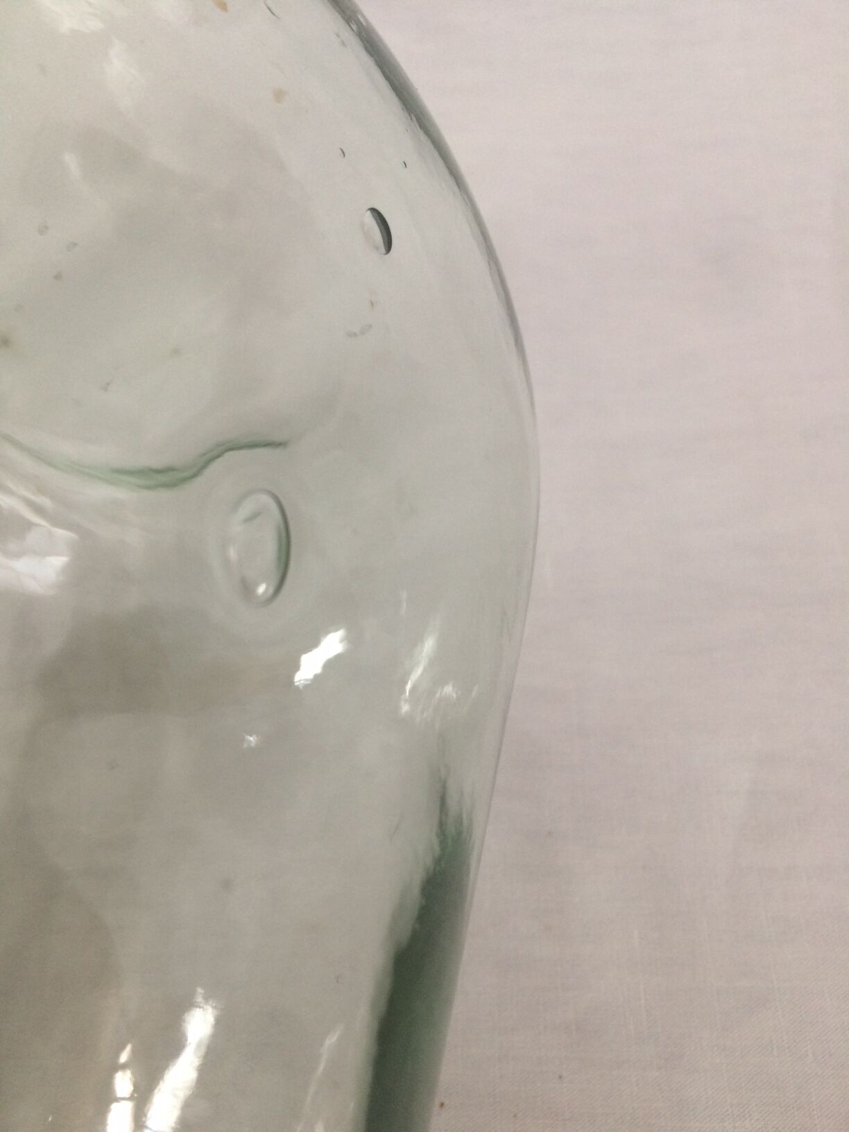 Dame-jeanne de 10 L transparente de forme Vireza