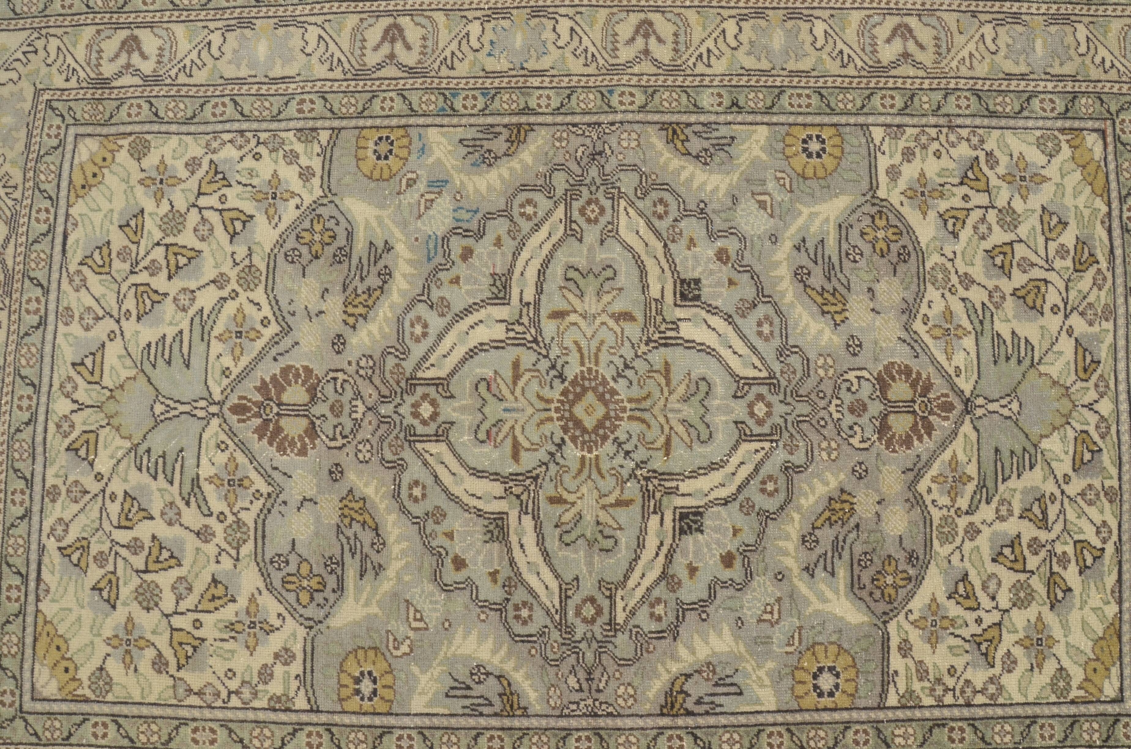 Geometric Anatolian Green Rug sku 1174