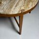 Table basse en marbre travertin