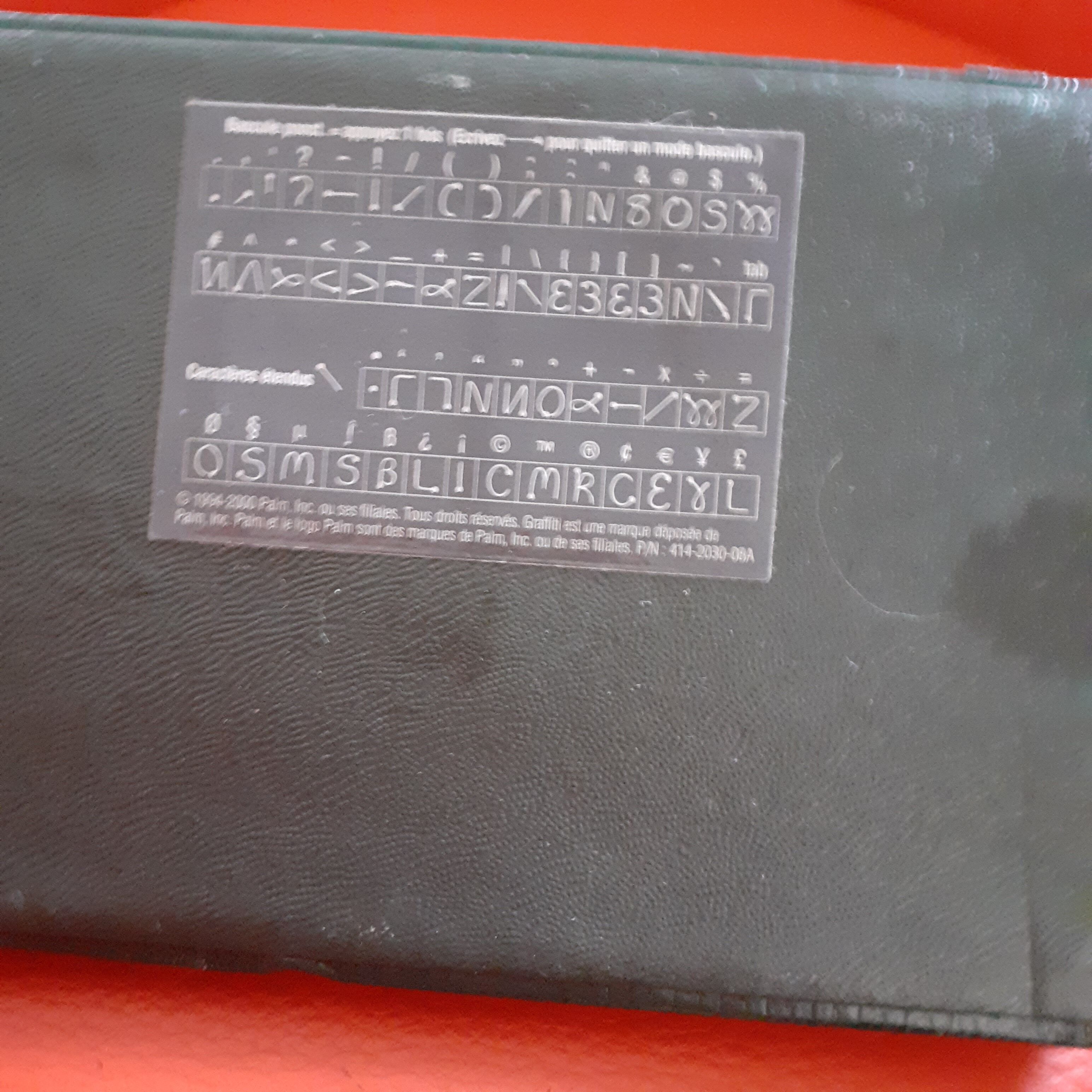 Eternal calendar to ask. In black leather.