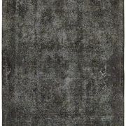 Hand-knotted persian antique 1970s 295 cm x 385 cm grey wool carpet