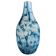 Brutalist Blue and White Reactive Art Glass Vase, Europe, 1970s