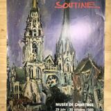 Poster Soutine museum of Chartres 1989