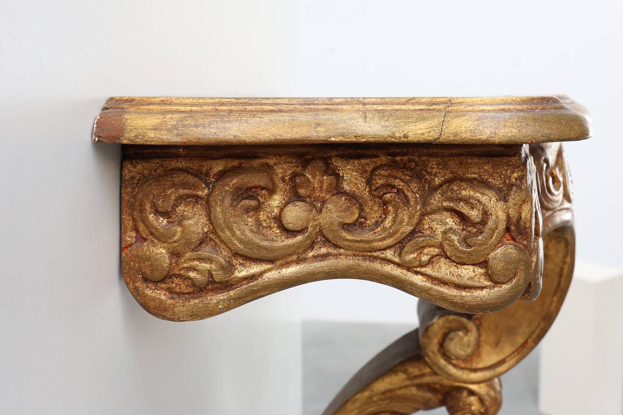 20th century Giltwood Wall Console in Louis XV Style, France