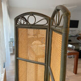 Vintage screen in cannage