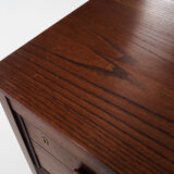 Oak wood desk by Domino Møbler Scandinavian design of the 1970s