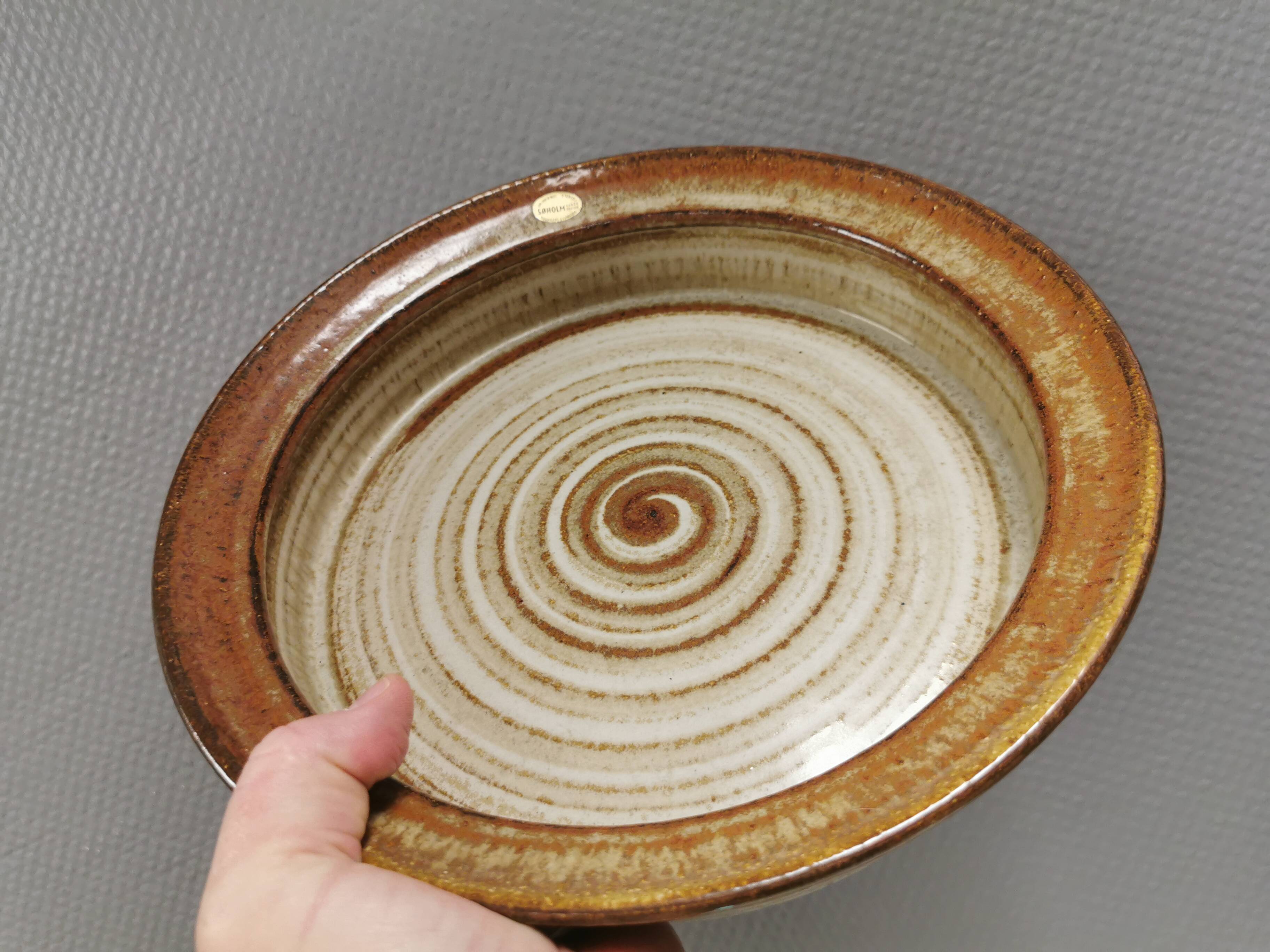 Large ceramic dish from Danske Søholm 1970-80s.