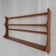 Vintage wall shelf in solid elm by Lucian Ercolani C1960 Ercol