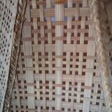 Vintage wicker pendant light