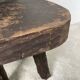 Brutalist stool with African influence