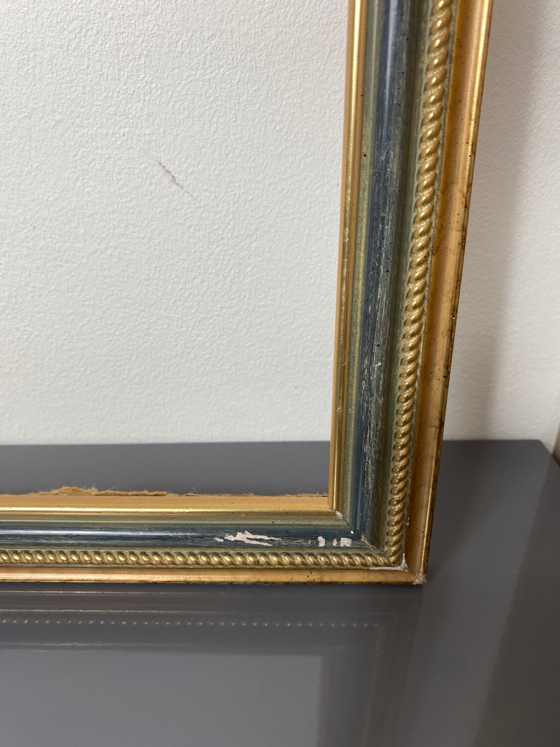 Large bicolor wooden frame