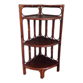 Wicker rattan corner shelf neck