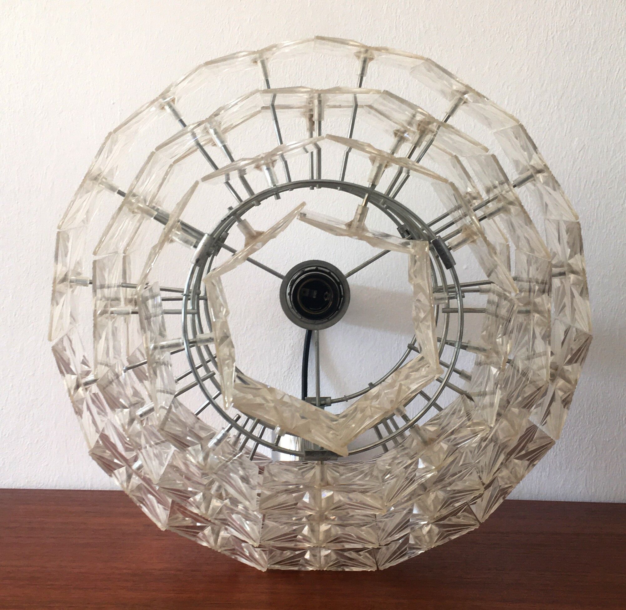 Vintage suspension lamp 60s