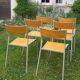 Lot de 6 chaises d école