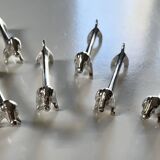 Vintage silver-plated dachshund knife rest