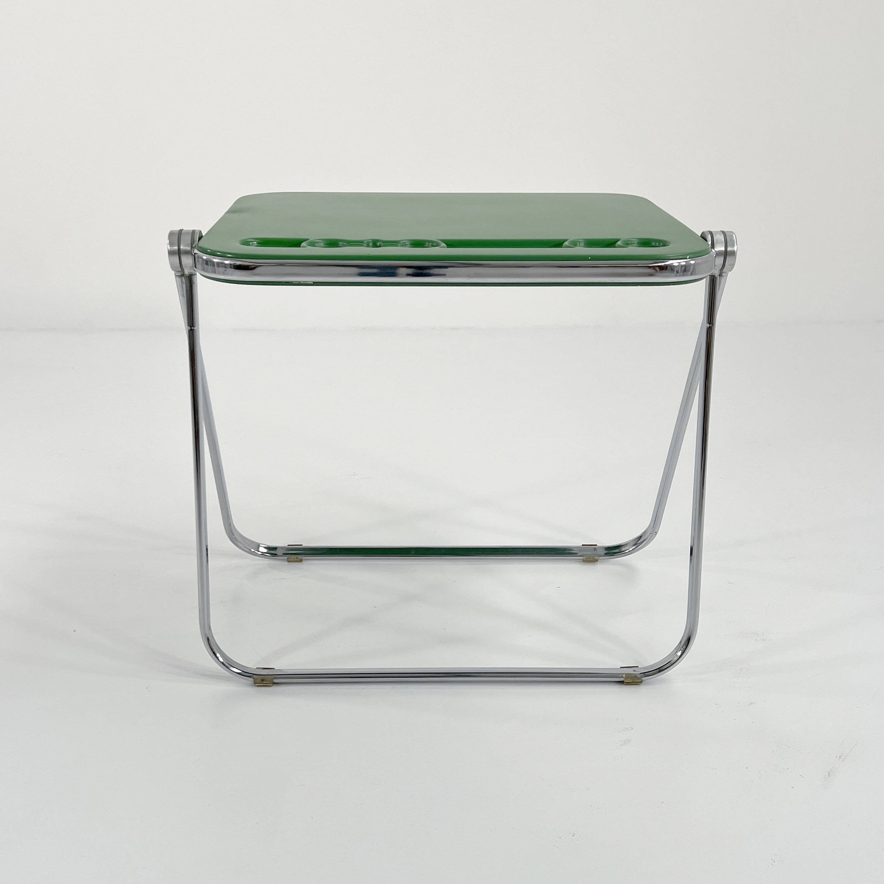 Platone Green Folding Desk by Giancarlo Piretti for Anonima Castelli, 1970