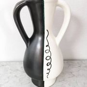 Vase bicolore signé JM Faux – circa 1960