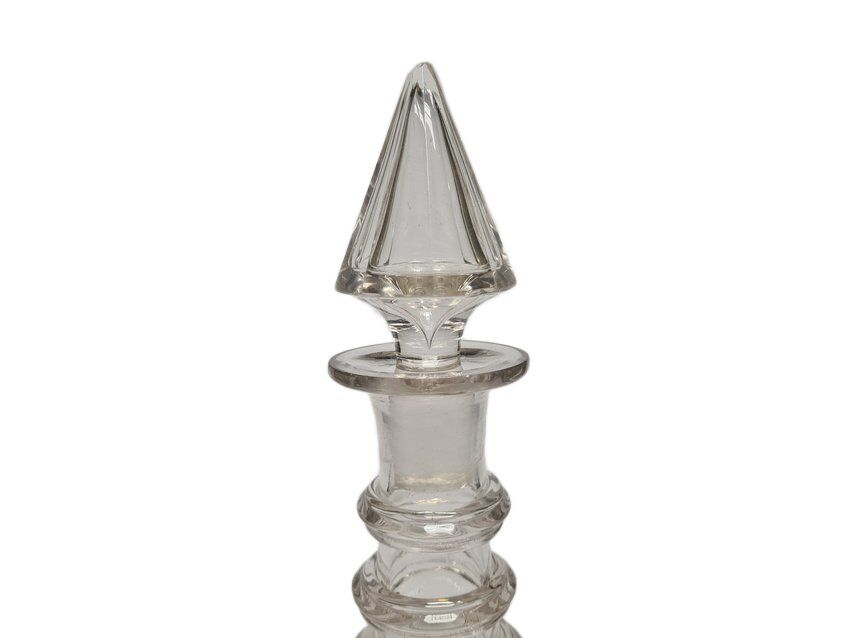 Carafe en cristal Biedermeier, Danemark, années 1890