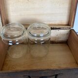 Wooden box closure iron