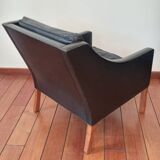 Borge Mogensen pair of armchairs, Fredericia Denmark edition