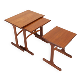 Set of 3 teak wood nesting tables by G-Plan, 1970s, UK ca. 1970