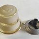 Smoked/sandblasted glass ceiling light - mid 20th century