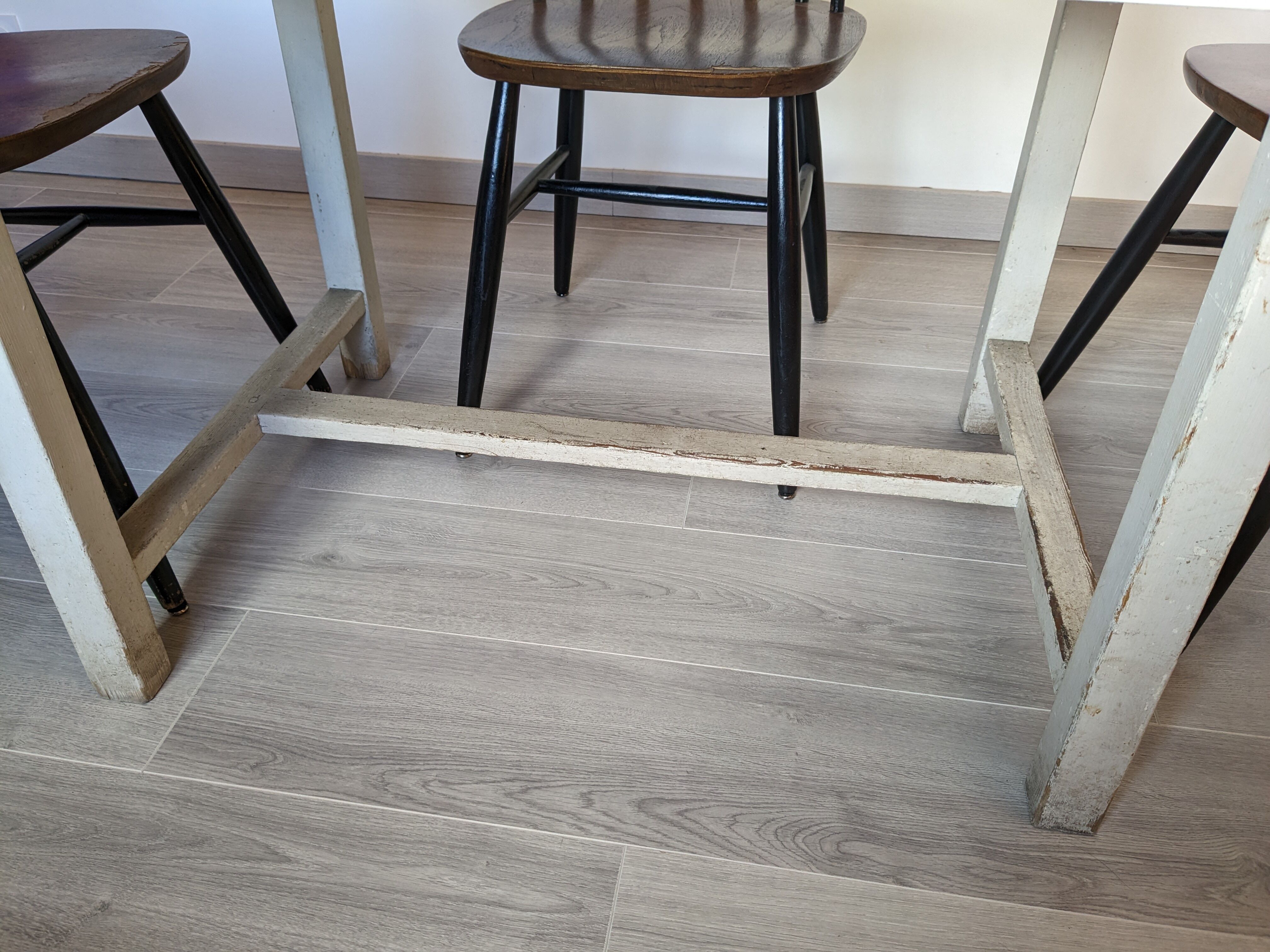 Farmhouse table in beech early twentieth century