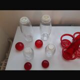 Guzzini oil/vinegar/salt/pepper set made in italy