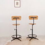 Pair of workshop stools