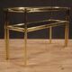Italian console in gold metal