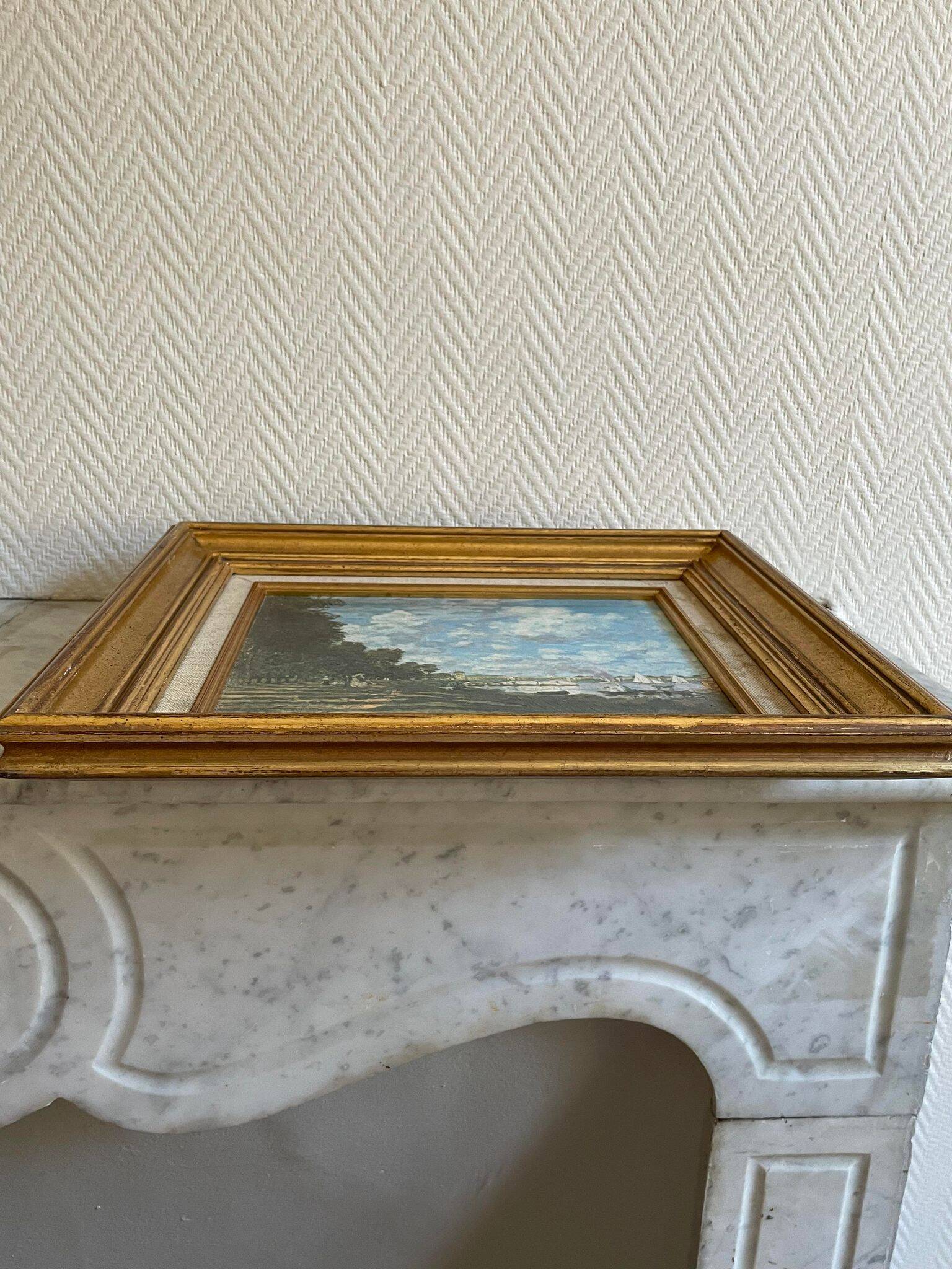 Painting reproduction of Monet the basins of Argenteuil