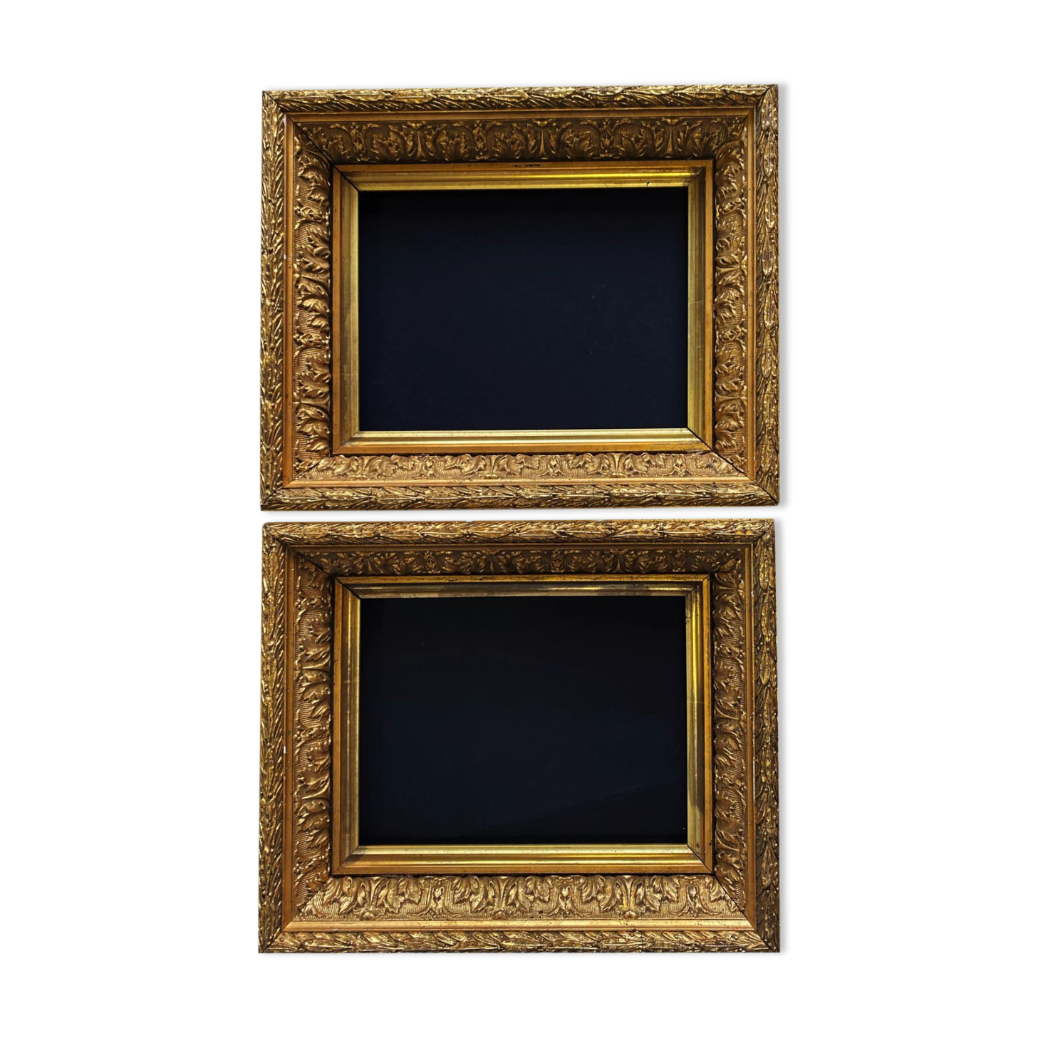 Pair of old frames Barbizon XIX° century for work of 17 / 23 cm