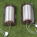 Set sconces Guzzini bagno vintage 70s