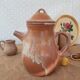 Vintage stoneware 8 mazagrans teapot and milk jug set
