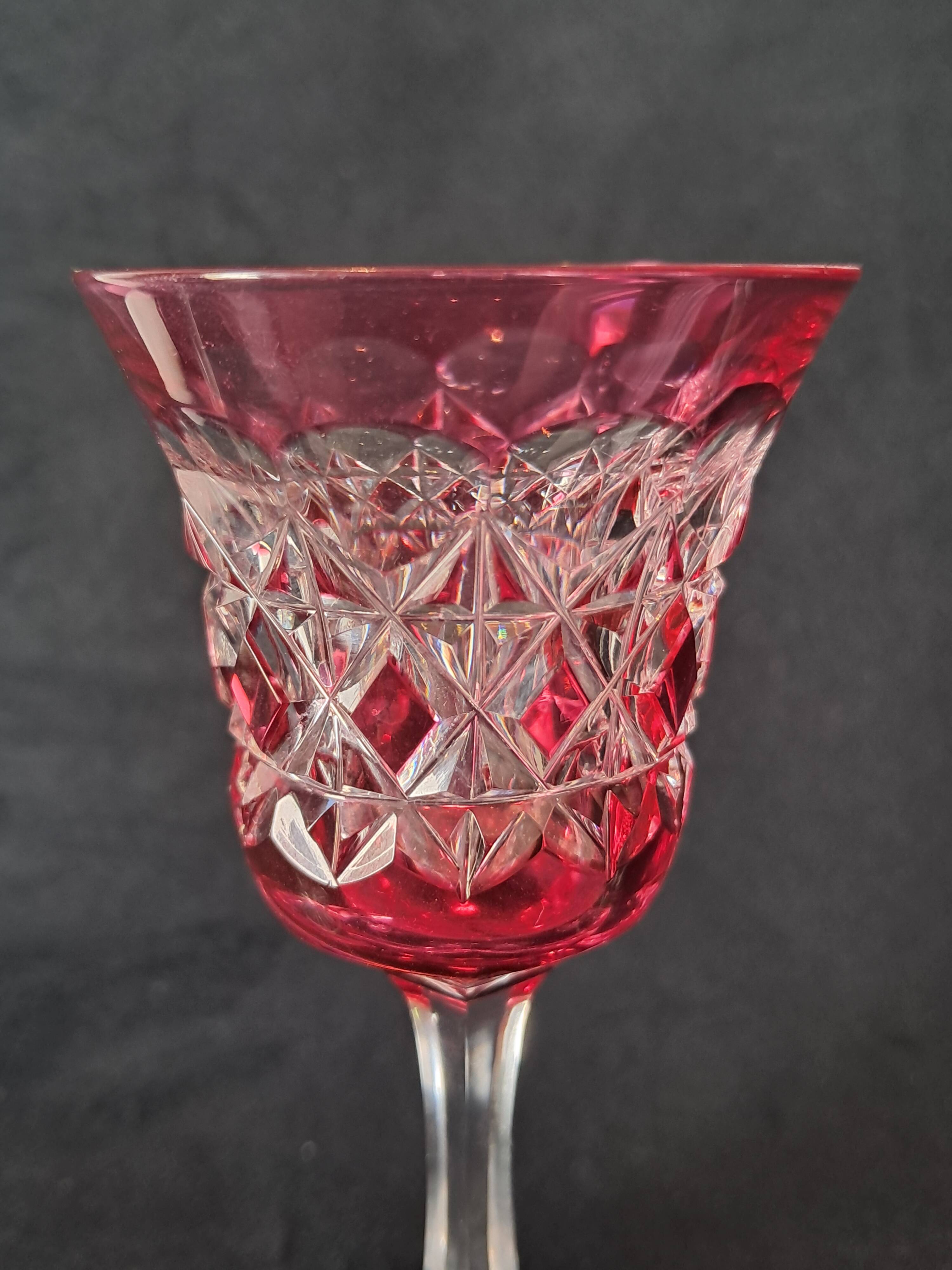 Cut glass shot glasses