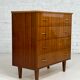 Commode années 60 en bois et laiton