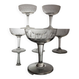 6 Vierzon Thouvenin champagne glasses