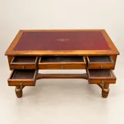 French bureau from the 19th century, Empire style in mahogany, leather with extensions.