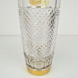 Mid-century glass vase,bohemia crystal,circa 1960's.