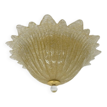 Plafonnir en verre de Murano italienne des années 1970.