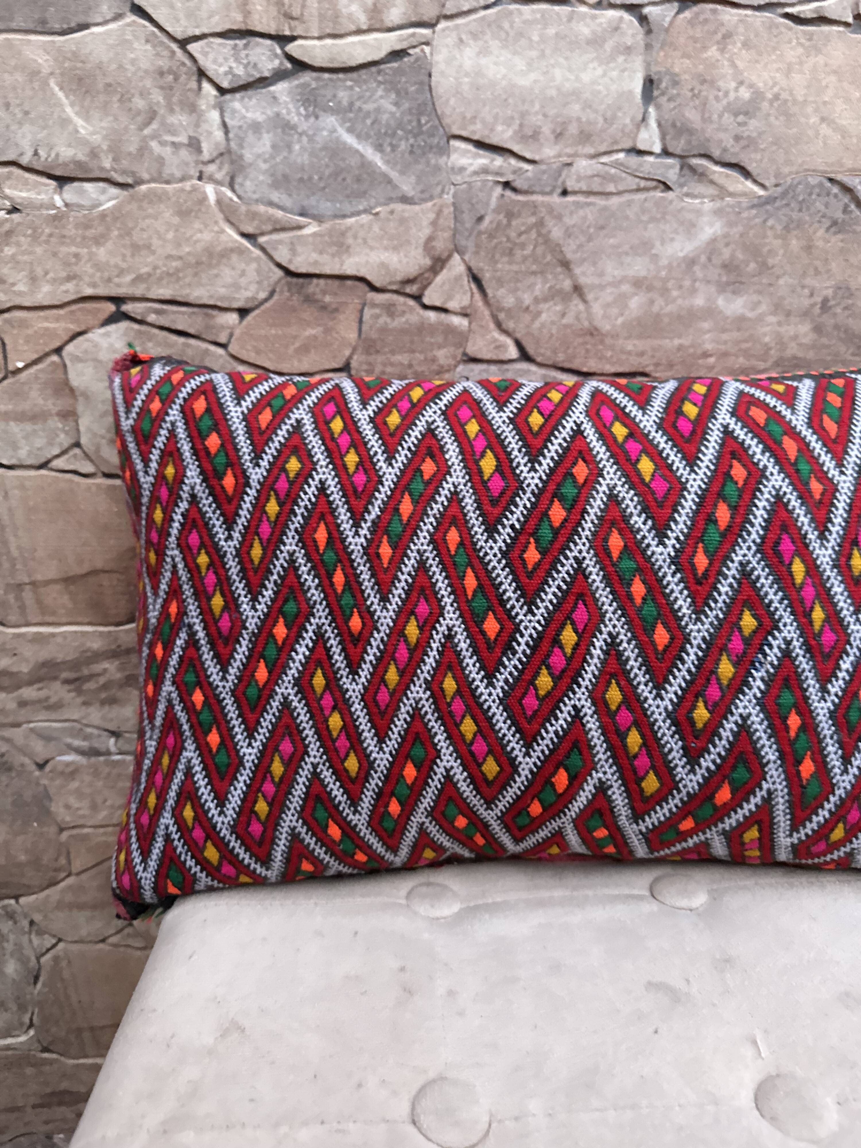 Vintage Moroccan Berber wool cushion cover