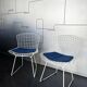Pair of dining chairs 420 by Harry Bertoia for Knoll International, 1970s.