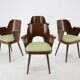 1960s set of four Oswald Haerdtl dining chairs, Czechoslovakia