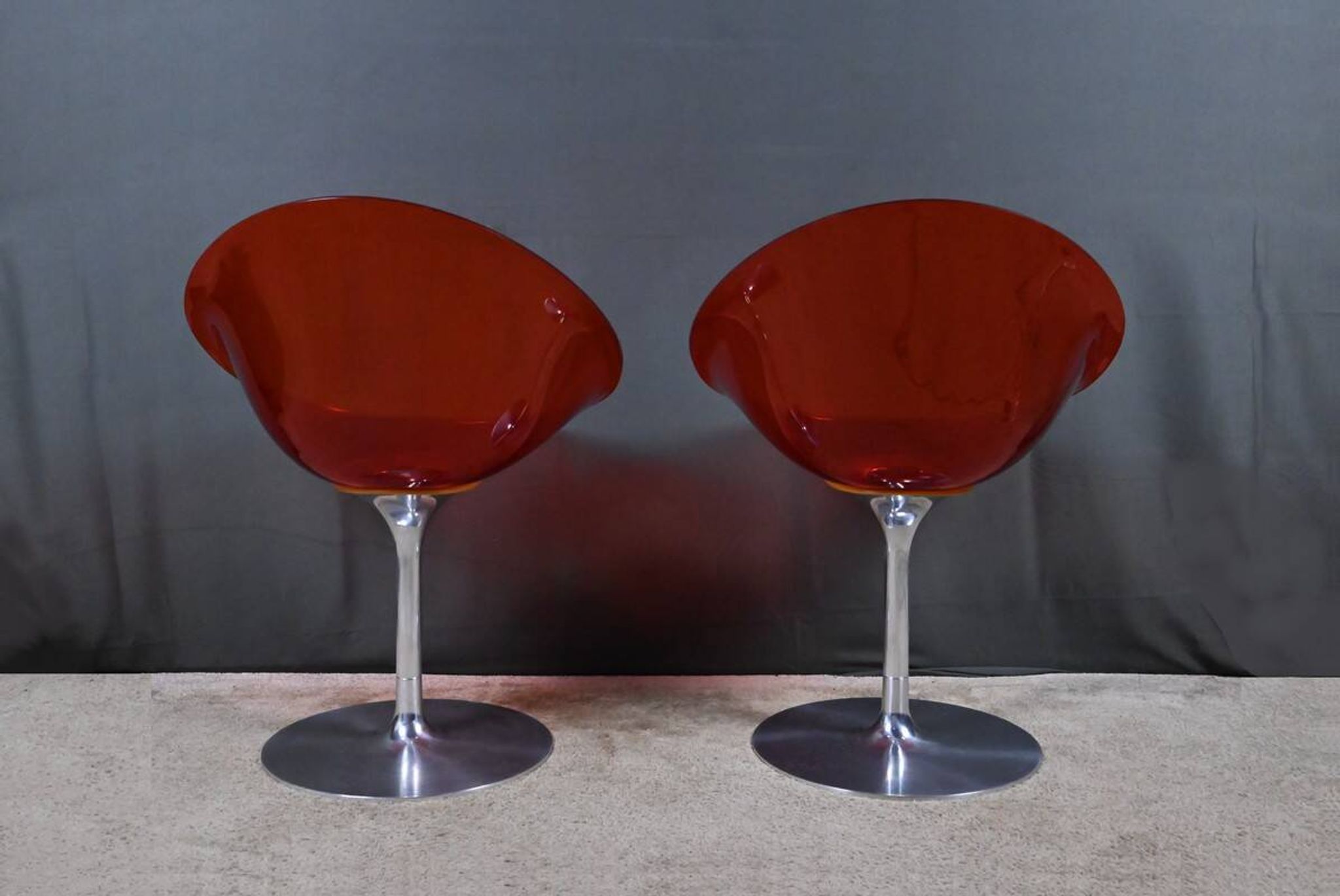 Pair of Eros Armchairs in Polycarbonate, by P. Starck – 2001